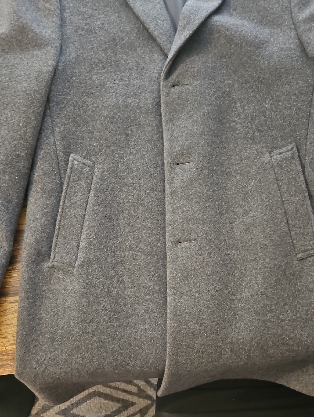 Calvin Klein Men's Gray Pea Coat
